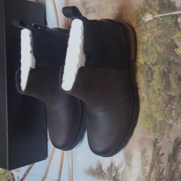 SOREL blackened brown waterproof emelie Chelsea booties - Picture 4 of 8